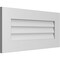 Ekena Millwork Vertical Surface Mount PVC Gable Vent: Non-Functional, w/ 3-1/2"W x 1"P Standard Frame, 30"W x 14"H GVPVE30X1401SN - alternate 4
